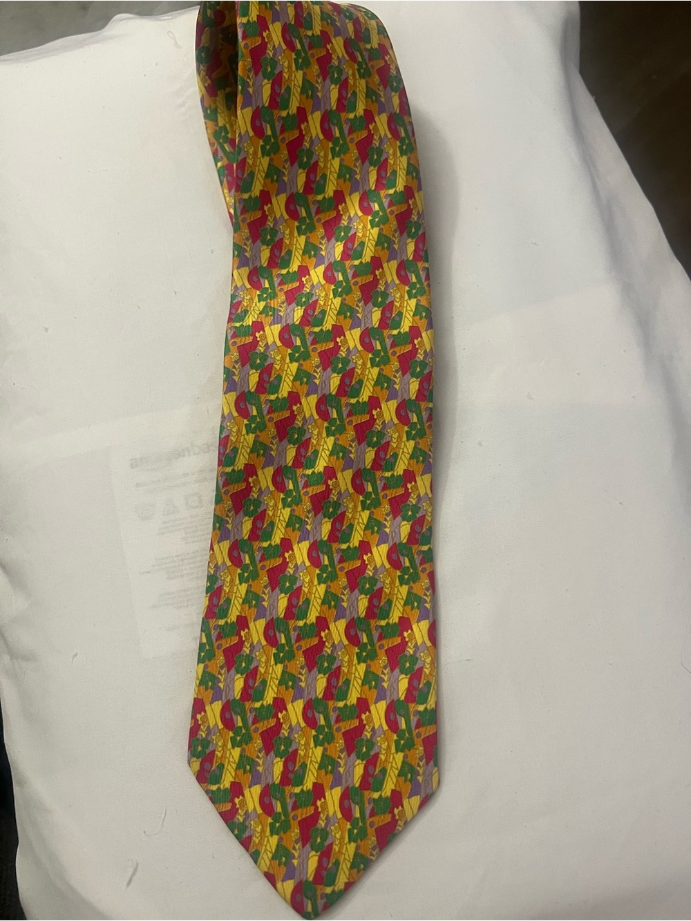 Andre Claude Canova/George Duboeuf 100% silk tie; EUC
